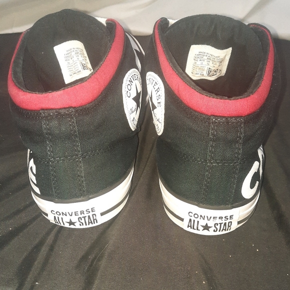 Converse All Star Black/Red/White High top Men's 1 - Picture 2 of 8
